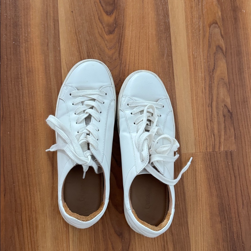 Sale Quince Classic leather White Women's Sneakers